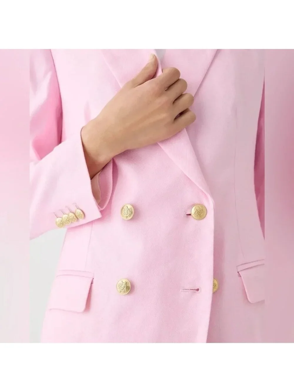 NWT J.Crew Tall Greta Blazer in Bubblegum Pink Stretch Linen Blend Jacket 12T